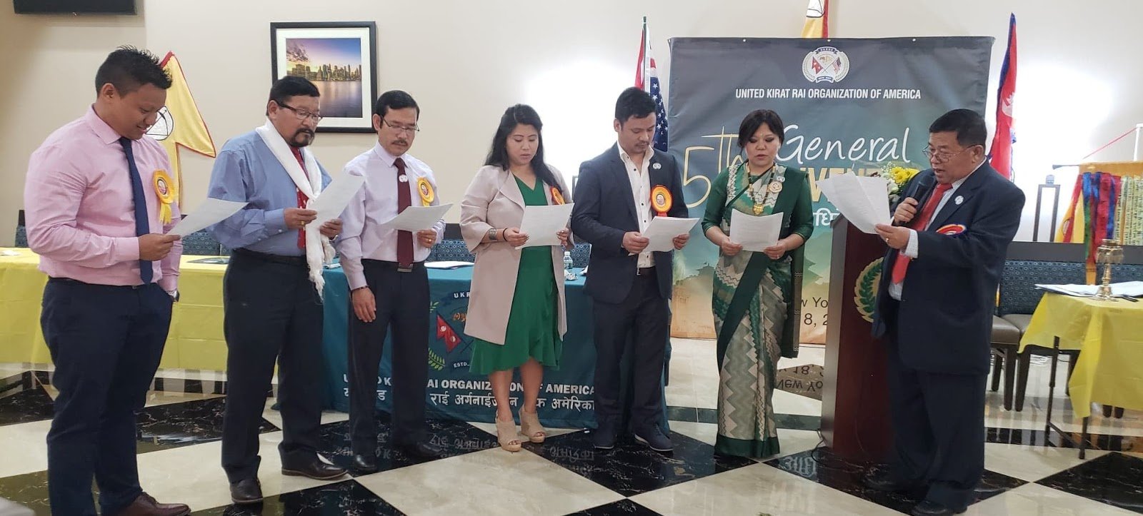 Executive Members taking oath at 5th general convention (2019)
